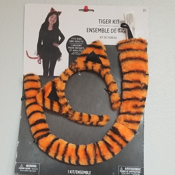 Tiger Costume Kit with Ears and Tail - Picture 1 of 3